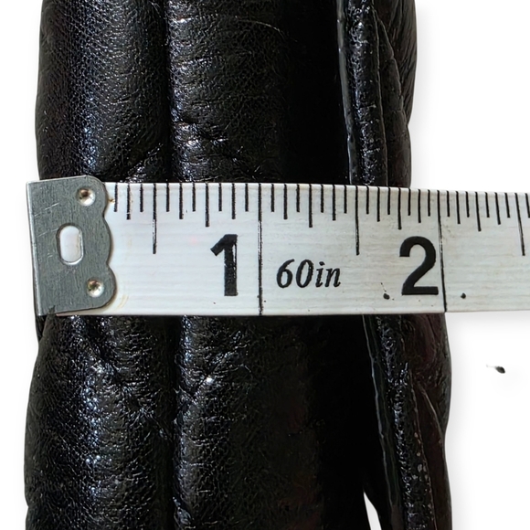 Kate Spade Gold Coast Quilted Leather Purse – Turn Lock Chain Bag, Black - Picture 15 of 16